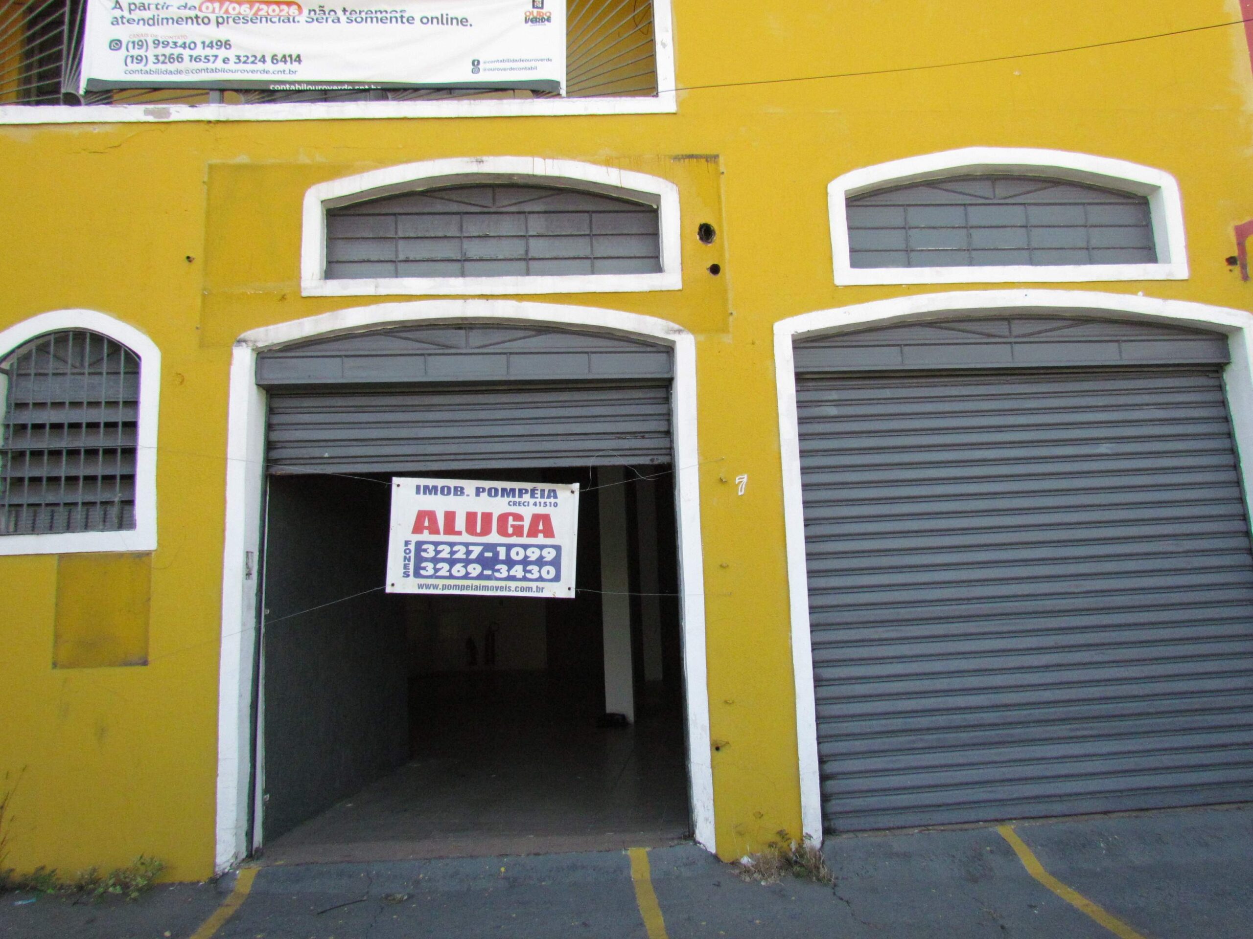 Salão Comercial para Locação no Ouro Verde – Campinas/SP